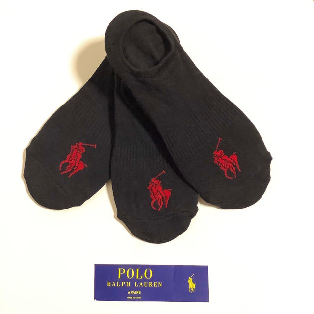 POLO RALPH LAUREN(ポロラルフローレン)の【新品・未使用】ラルフローレン フットカバー　レディースソックス3足 レディースのレッグウェア(ソックス)の商品写真