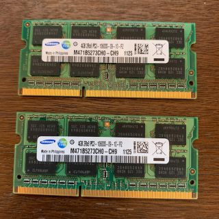 サムスン(SAMSUNG)の4GB×2枚 8GB SAMSUNG PC3-10600S DDR3 メモリ①(PCパーツ)