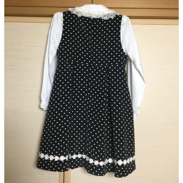 HusHush(ハッシュアッシュ)の子供服　HusHusH 女児フォーマル　黒　3点セット　120cm 【中古品】 キッズ/ベビー/マタニティのキッズ服女の子用(90cm~)(ドレス/フォーマル)の商品写真