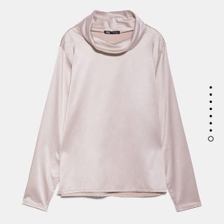 ザラ(ZARA)のZARA 新品　サテントップス(シャツ/ブラウス(長袖/七分))