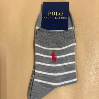 ポロラルフローレン(POLO RALPH LAUREN)の新品　レディース POLO ポロラルフローレン　人気柄　綿毛ソックス(ソックス)