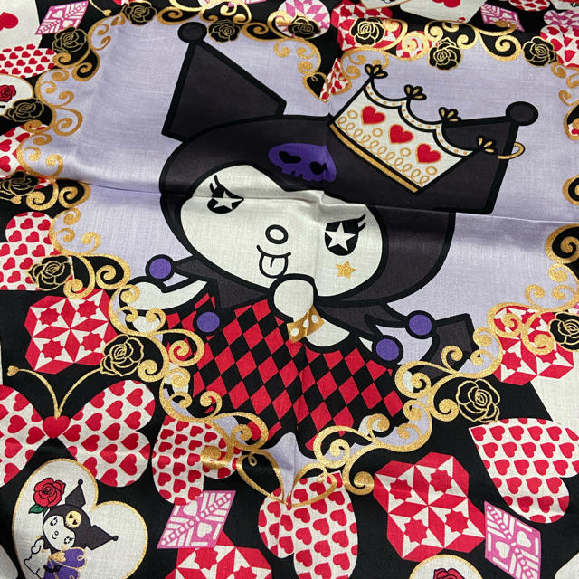 ANNA SUI(アナスイ)のアナスイkuromiちゃんコラボハンカチ新品未使用シール付き レディースのファッション小物(ハンカチ)の商品写真