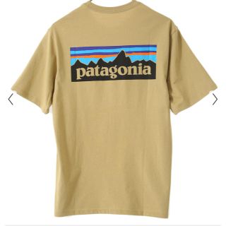 パタゴニア(patagonia)のパタゴニア メンズ P-6 ロゴ オーガニック サイズS タン ベージュ 新品(Tシャツ/カットソー(半袖/袖なし))