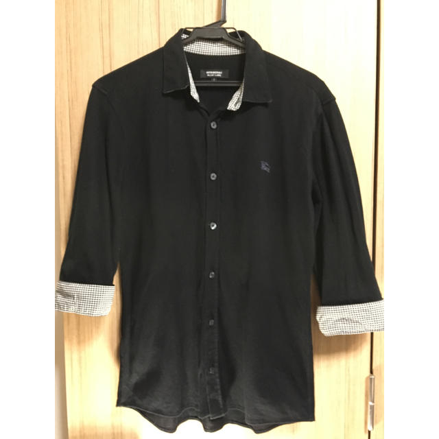 BURBERRY BLACK LABEL(バーバリーブラックレーベル)の【色褪せ無し！美品！】ブラックカラー メンズのトップス(Tシャツ/カットソー(七分/長袖))の商品写真