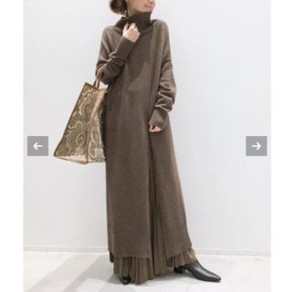 アパルトモンドゥーズィエムクラス(L'Appartement DEUXIEME CLASSE)のL'Appartement アパルトモン✩.*˚Slit KNIT ワンピース(ロングワンピース/マキシワンピース)