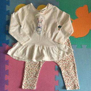 ネクスト(NEXT)の♡専用♡ nextbaby 80 ウサギ柄セットアップ(シャツ/カットソー)