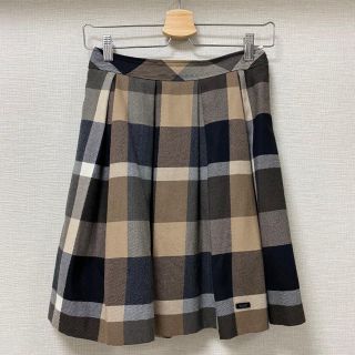 バーバリーブルーレーベル(BURBERRY BLUE LABEL)のブルーレーベル　クレストブリッジ　チェックスカート(ひざ丈スカート)