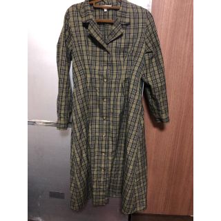 マウジー(moussy)のチェック シャツワンピース moussy(ロングワンピース/マキシワンピース)