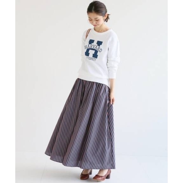 SLOBE IENA(スローブイエナ)のイエナ☆新品☆ストライプフロントボタンスカート☆40サイズ レディースのスカート(ロングスカート)の商品写真