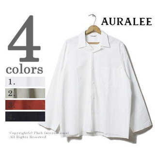 コモリ(COMOLI)のAURALEE SELVEDGE WEATHER CLOTH SHIRTS(シャツ)