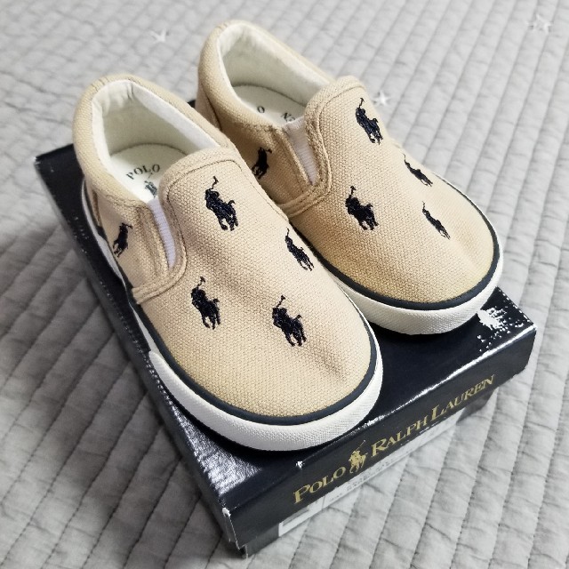 POLO RALPH LAUREN(ポロラルフローレン)の値下げ★ポロラルフローレン キッズスニーカー キッズ/ベビー/マタニティのベビー靴/シューズ(~14cm)(スリッポン)の商品写真