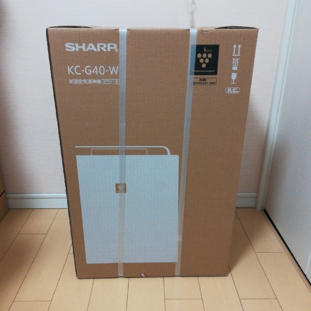 シャープ　プラズマクラスター空気清浄機　KC-G40-WSHARP