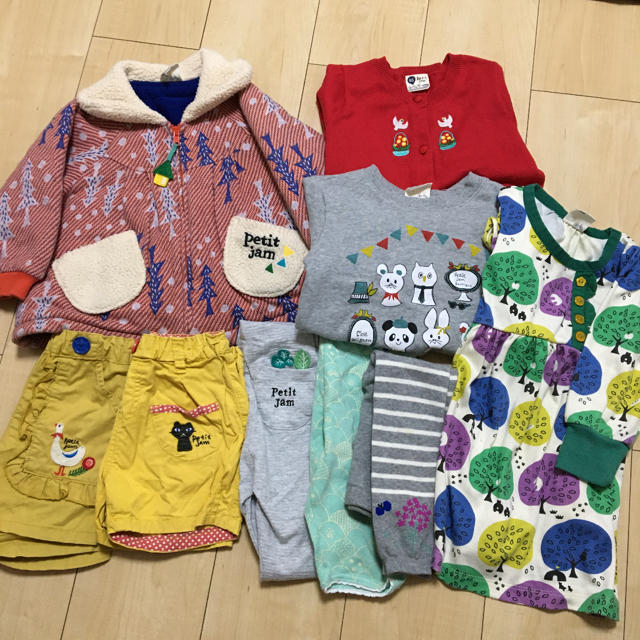 Petit jam(プチジャム)のプチジャム  お洋服9点セット90〜100cm♡ キッズ/ベビー/マタニティのキッズ服女の子用(90cm~)(その他)の商品写真