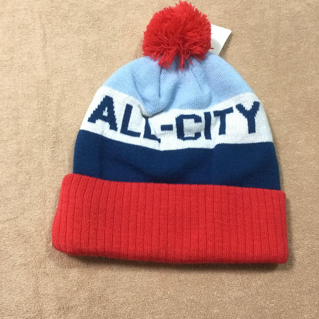 新品未使用　タグ付き　ALL CITY ニットキャップ メンズの帽子(ニット帽/ビーニー)の商品写真