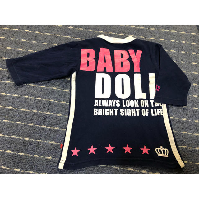 BABYDOLL(ベビードール)のベビードール　トップス7分袖　100cm キッズ/ベビー/マタニティのキッズ服女の子用(90cm~)(Tシャツ/カットソー)の商品写真