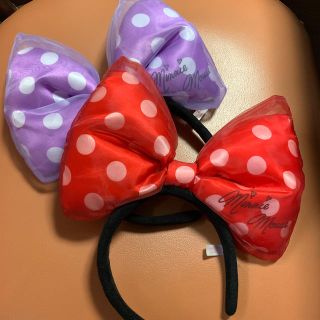 ディズニー(Disney)のディズニー　ミニー　カチューシャ　ペア(カチューシャ)