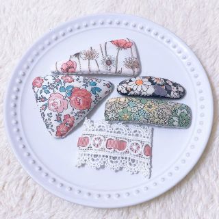 プティマイン(petit main)の❤︎ハンドメイド❤︎パッチンピン5点set②(ヘアアクセサリー)