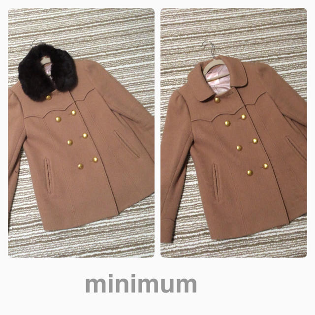 MINIMUM(ミニマム)のキャメルコート最終価格！ レディースのジャケット/アウター(ピーコート)の商品写真