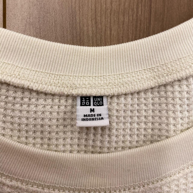 UNIQLO(ユニクロ)のUNIQLO ワッフル　七分袖　ワンピース レディースのトップス(Tシャツ(長袖/七分))の商品写真