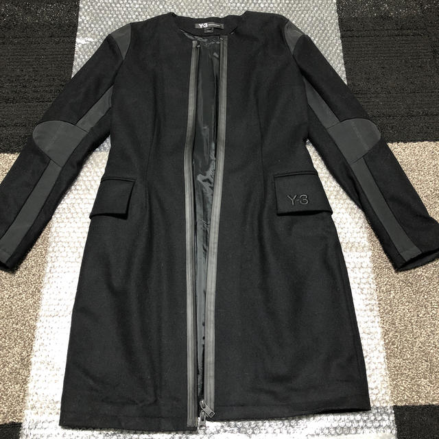 Y-3(ワイスリー)のY-3 ノーカラー　コート レディースのジャケット/アウター(ロングコート)の商品写真