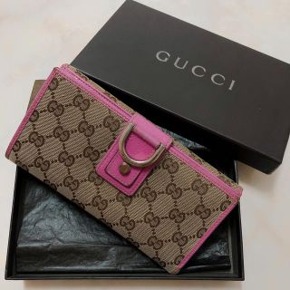 グッチ(Gucci)のグッチ　長財布　ピンク(財布)