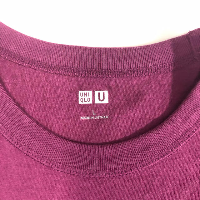 UNIQLO(ユニクロ)のTシャツ，ユニクロ，ユニクロU，パープル メンズのトップス(Tシャツ/カットソー(半袖/袖なし))の商品写真