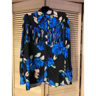 エムエスジイエム(MSGM)のMSGMの花柄シャツとオレンジブラウス新品未使用品(シャツ/ブラウス(長袖/七分))