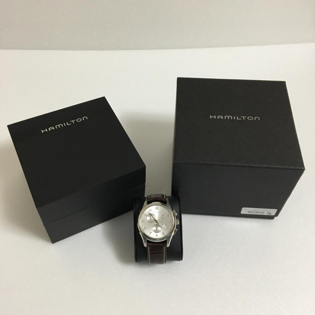 Hamilton(ハミルトン)のハミルトン ジャズマスター シンライン クロノグラフ　腕時計　メンズ メンズの時計(腕時計(アナログ))の商品写真