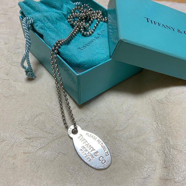 Tiffany & Co.(ティファニー)のTiffany リターントゥーティファニー　オーバルタグネックレス レディースのアクセサリー(ネックレス)の商品写真