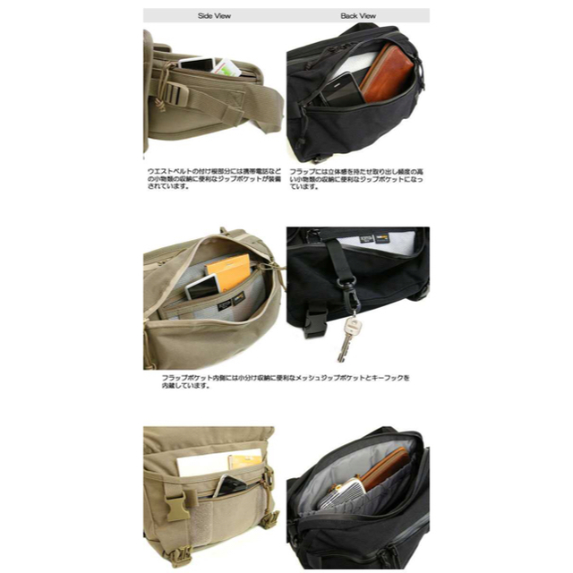 PORTER(ポーター)のPORTER KLUNKERZ WAIST BAG(S) ポーターウエストバッグ メンズのバッグ(ボディーバッグ)の商品写真