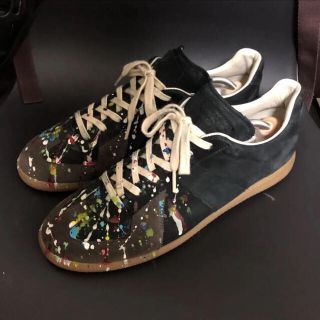 マルタンマルジェラ(Maison Martin Margiela)のMAISON MARGIELA ペンキ　ジャーマントレーナー(スニーカー)