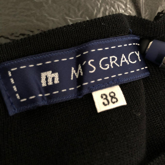 M'S GRACY(エムズグレイシー)のエムズグレイシー◆チュールレース 長袖カットソー トップス 黒 38 レディースのトップス(カットソー(長袖/七分))の商品写真