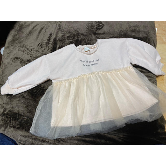 petit main(プティマイン)のテータテート　トップス　チュール キッズ/ベビー/マタニティのキッズ服女の子用(90cm~)(Tシャツ/カットソー)の商品写真