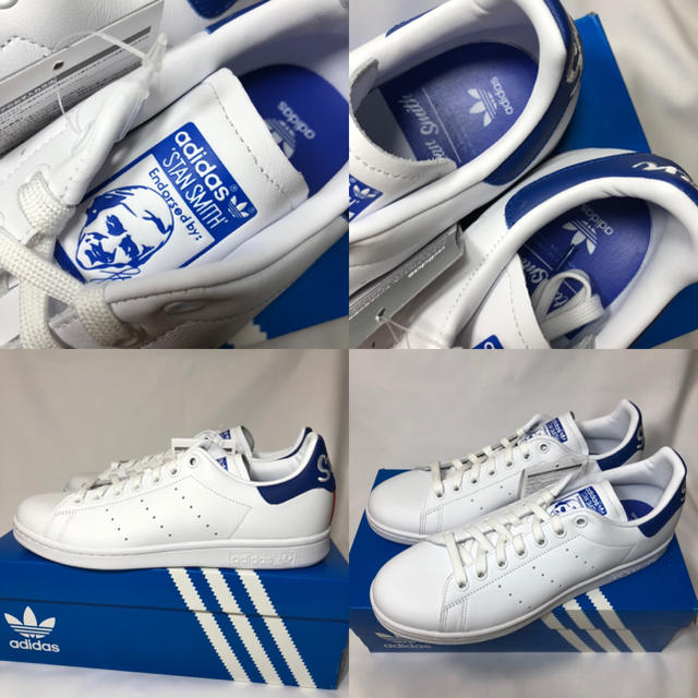 adidas(アディダス)の【新品】アディダス スタンスミス スニーカー ホワイト ブルー レッド 26.0 メンズの靴/シューズ(スニーカー)の商品写真