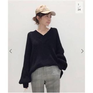 アパルトモンドゥーズィエムクラス(L'Appartement DEUXIEME CLASSE)のL'Appartement TWINS FLORENCE VNECK KNIT(ニット/セーター)