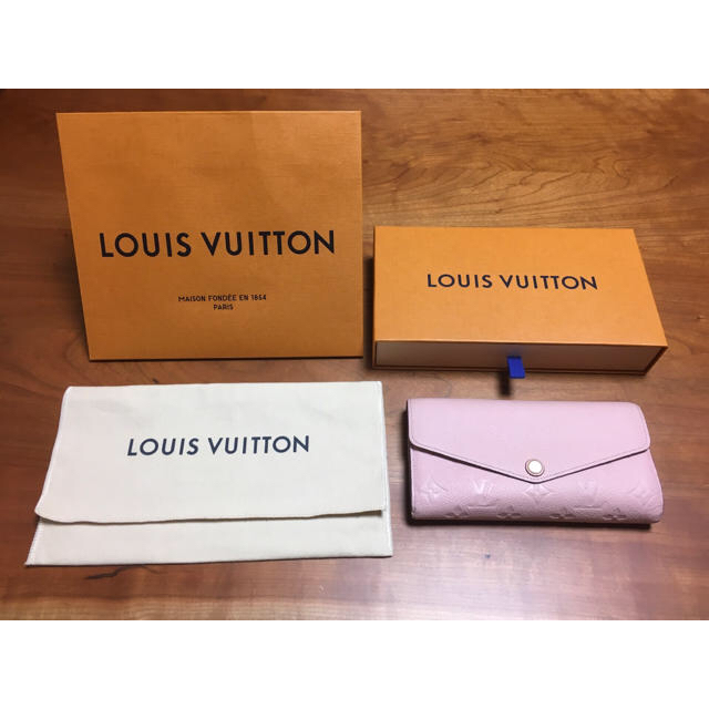 LOUIS VUITTON(ルイヴィトン)の【中古美品】ルイ・ヴィトン✨ポルトフォイユ・サラ/アンプラント/ピンク/送料無料 レディースのファッション小物(財布)の商品写真