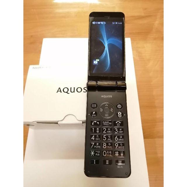 【美品】Softbank 601SH AQUOS ｹｰﾀｲ2 BLACK