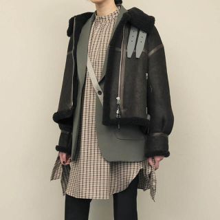 ビューティアンドユースユナイテッドアローズ(BEAUTY&YOUTH UNITED ARROWS)のname. 19aw レーヨンチェックワンピース(ひざ丈ワンピース)