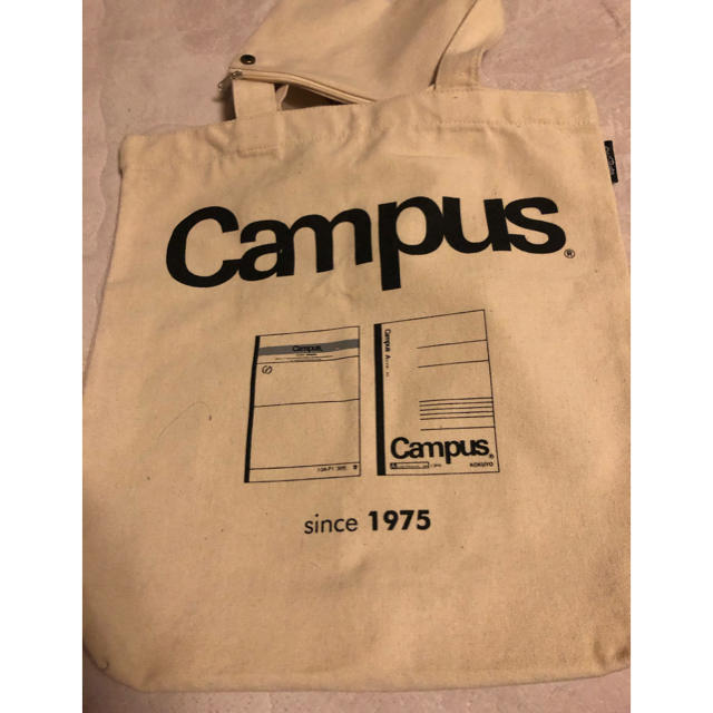 campusノート　柄　トートバッグ レディースのバッグ(トートバッグ)の商品写真