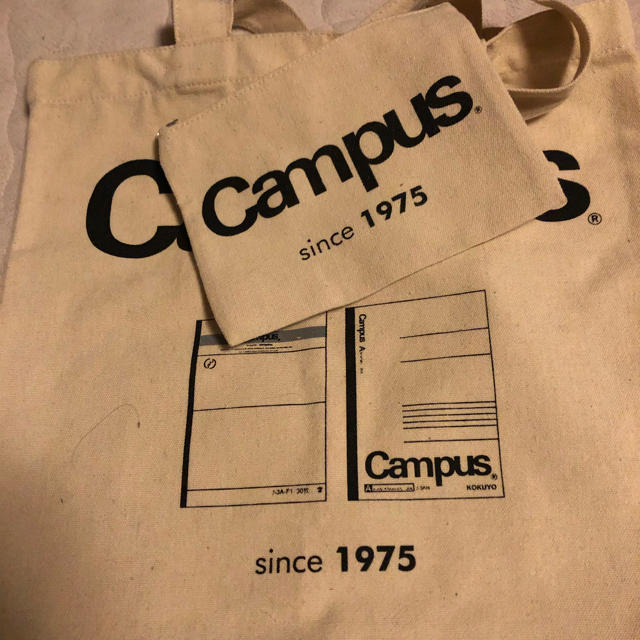 campusノート　柄　トートバッグ レディースのバッグ(トートバッグ)の商品写真