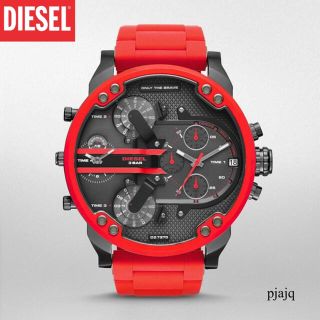 ディーゼル(DIESEL)の昼まで特価セール！オールレッド！新品ディーゼル腕時計 DIESEL DZ7370(腕時計(アナログ))