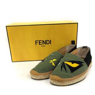 フェンディ(FENDI)の【美品】フェンディ FENDI スリッポン フラットシューズ モンスター(スリッポン/モカシン)