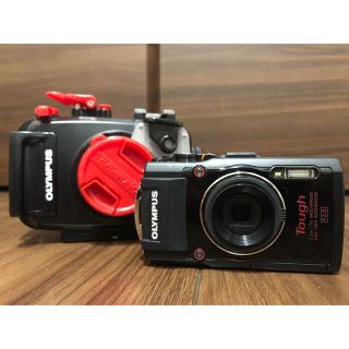 オリンパス(OLYMPUS)のオリンパス＊TG-4＊防水ハウジング＊純正PT-056セット(コンパクトデジタルカメラ)