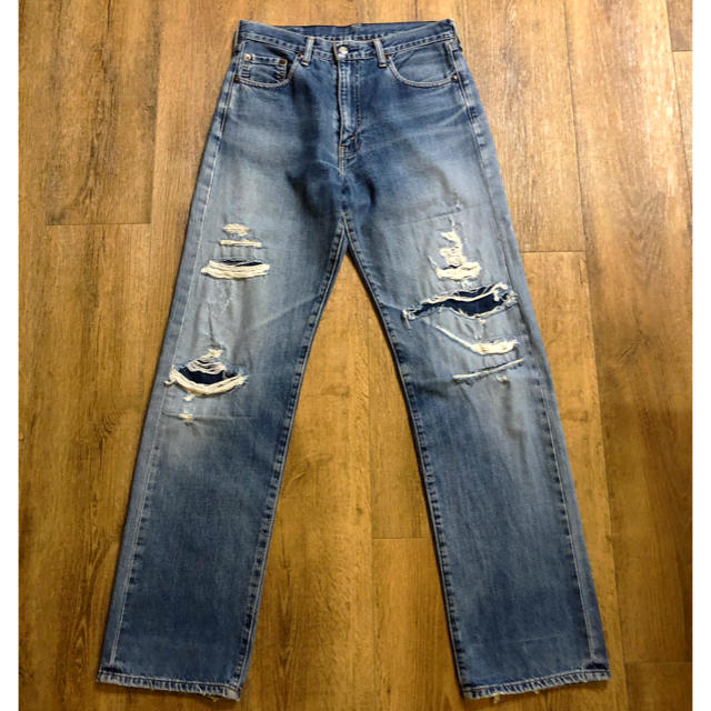 Levi's(リーバイス)の赤耳！リーバイス504ZリベットJ22革パッチ140周年Levi'sヴィンテージ メンズのパンツ(デニム/ジーンズ)の商品写真