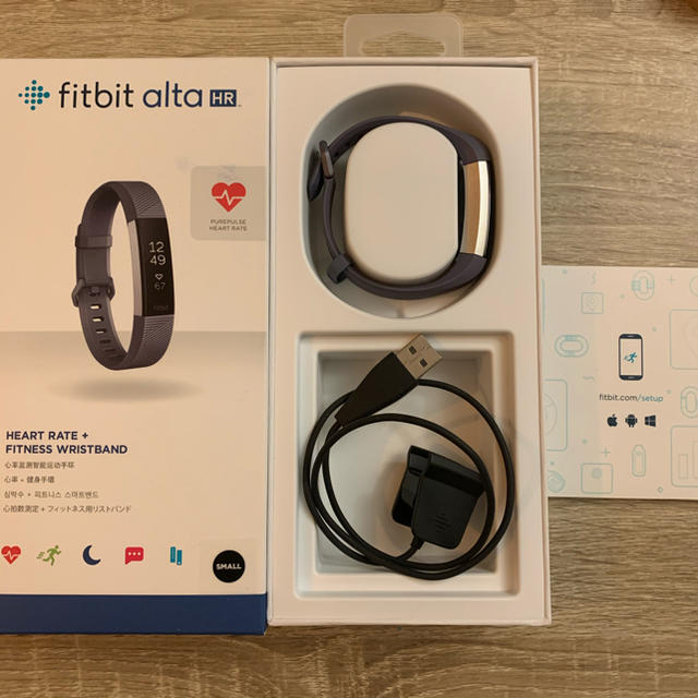 美品Fitbit alta HR ★ブラックS★スマートウォッチ