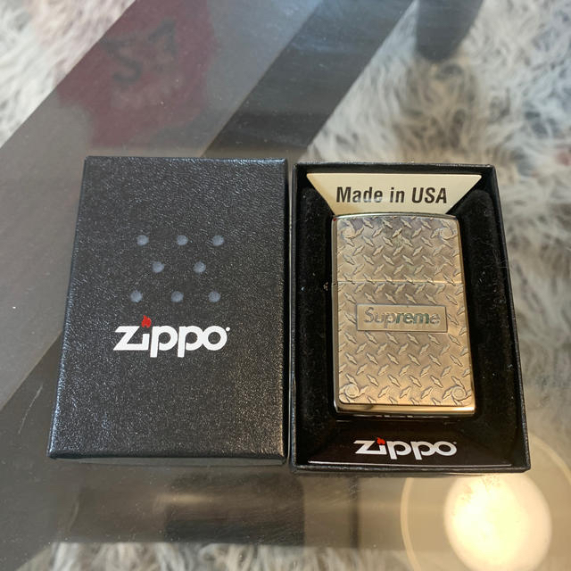 19ss supreme diamond plate zippo