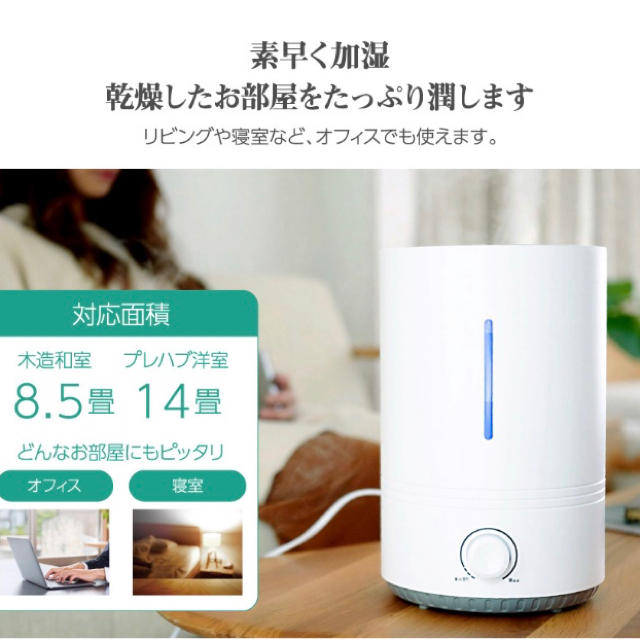 加湿器 スマホ/家電/カメラの生活家電(加湿器/除湿機)の商品写真