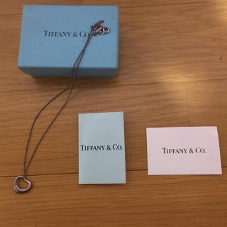 ティファニー(Tiffany & Co.)の【箱付・美品】Tiffany ネックレス オープンハート(ネックレス)