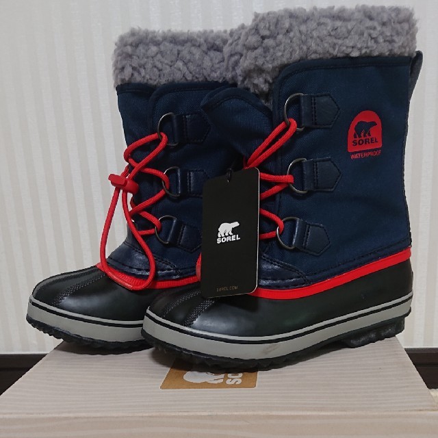 SOREL(ソレル)の(まーたんさん専用)★ソレル SOREL ブーツ キッズ (未使用) ★ キッズ/ベビー/マタニティのキッズ靴/シューズ(15cm~)(ブーツ)の商品写真