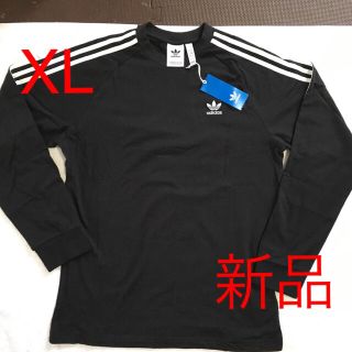 アディダス(adidas)の【新品】アディダスオリジナルス　長袖Tシャツ　サイズO（XL）ブラック(Tシャツ/カットソー(七分/長袖))